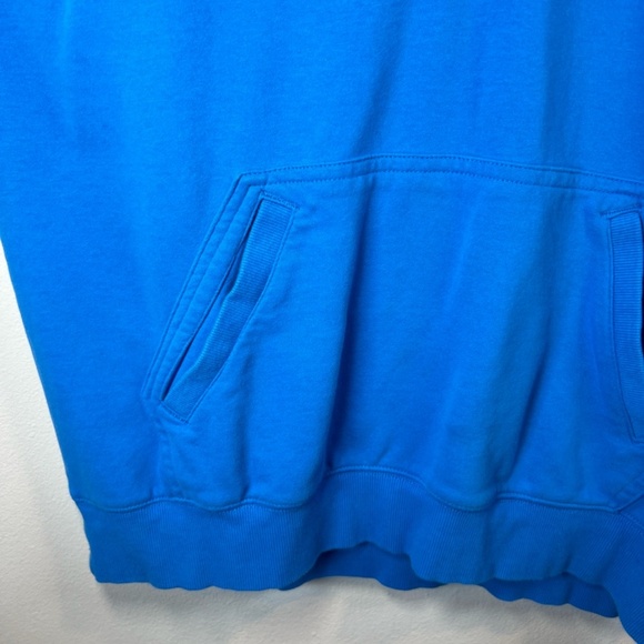 Champion Men's Quarter Zip Hoodie Sweatshirt Blue Pockets Embroidered Logo Large - Picture 8 of 14